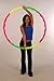 Exercise Hula Hoop: Wavy Hoop 1B - 1.0 lb Small, for Children use. Four neon Colors.