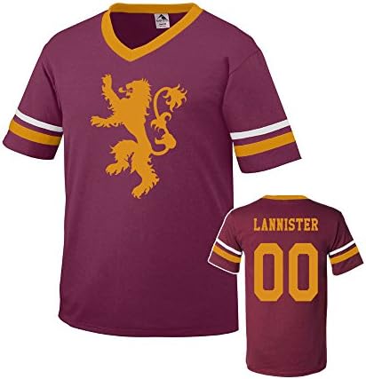 Game of Thrones Inspired House Jerseys (xxlarge, Lannister)