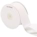 Laribbons 2 inch Wide Grosgrain Ribbon - 25 Yard (029-White)