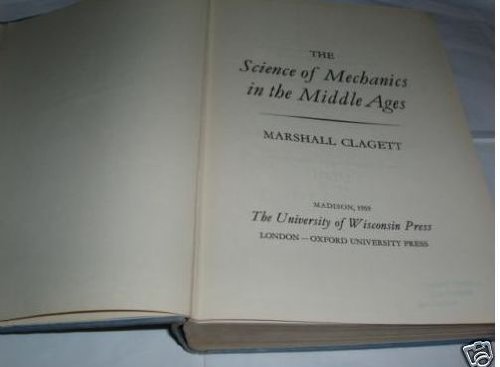 The Science of Mechanics in the Middle Ages