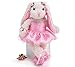 Easter Gift Chocolate & Toy Bundle: Adorable White Ballerina/Ballet Plush Bunny & Lindt Chocolate Carrots Set| Decorative Easter Bunny & Delicious Chocolate Carrots| Top Gifting Idea for Adults & Kids