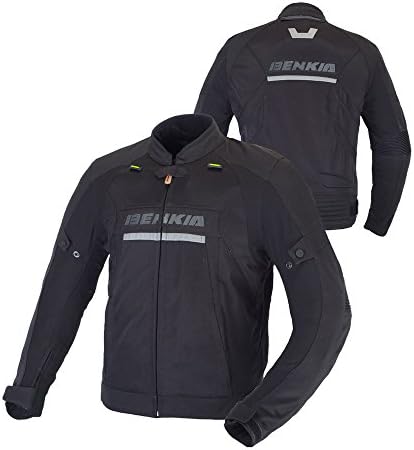 バイクジャケット メンズ 春夏秋 通気性が抜群 バイク レーシング ライダースジャケット プロテクター 黒