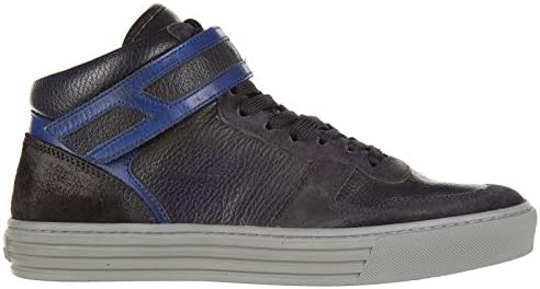 HOGAN REBEL Men's Shoes High Top Leather Trainers Sneakers r206 Blu US Size 10.5 HXM2060O5506Z52B01