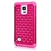 Galaxy Note 4 Case, Style4U Galaxy Note 4 Studded Rhinestone Crystal Bling Hybrid Armor Case Cover for Samsung Galaxy Note 4 with 1 HD Screen Protector and 1 Stylus [Hot Pink/Hot Pink]