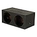 Qpower QBOMB15S Dual 15 Sealed Woofer Enclosure Withh Bed Liner Spray