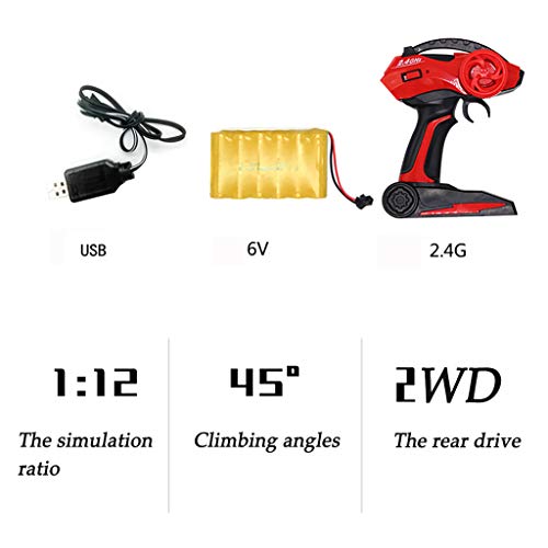 Startview RC Car 1/12 Scale High Speed Remote Control Car 2.4Ghz Off Road RC Trucks Electric Toy Car (Red)