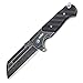 CIMA M831 One Hand Thumb Open Tactical Butcher Folding Knife,Razor Pocket Knife with Pocket Clip,5CR15MOV Steel,G10 Handle