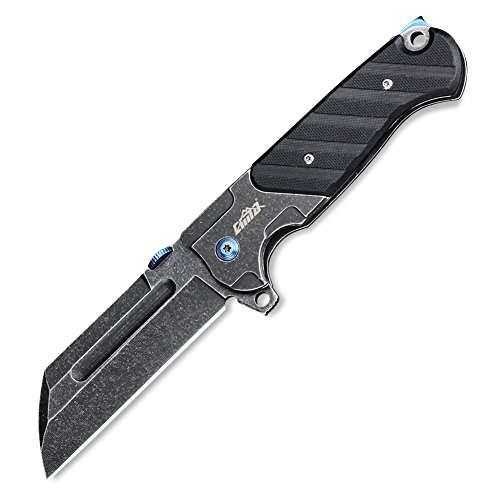 CIMA Quick One hand open Tactical Folding Knives 5CR15MOV steel ,G10 handle Pocket Folding Knife (Stone washing process)