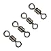 Fishing Swivels 350pcs Barrel Swivels Saltwater Freshwater Fishing Swivels Stainless Steel Rolling Swivels Fishing Tackle