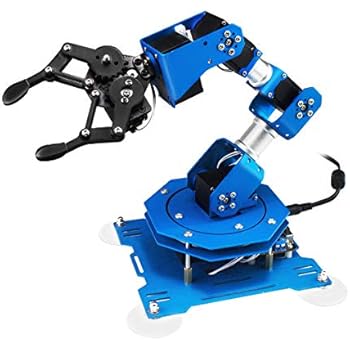 6DOF robot xArm Full Metal Programmable Robotic Arm with Feedback of Servo Parameter, Wireless/Wired Mouse Control, Mobile Phone Programming