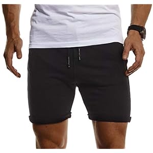 Leif Nelson LN8316 Korte sportbroek voor heren, voor vrije tijd, sport, joggingshorts, korte trainingsbroek, slimfit…