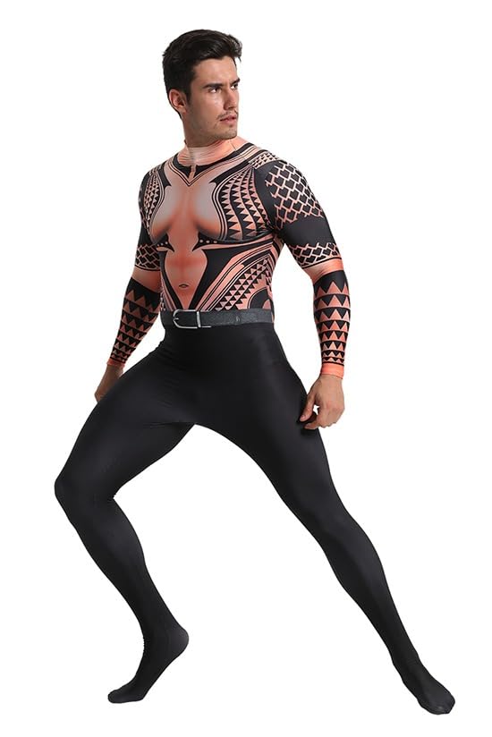 Morph Yourself: Men's Superhero & Villain Zentai Fancy Dress Costumes (Hero 7, M)