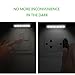 Mini Motion Sensor Lights, OxyLED 6 LED Night Light Bar for Closet Cabinet Wardrobe Ambry Cupboard Drawer Stairs Step, Stick-on Safe Lights Bed Light, 2 Pack, Battery Operated (White)