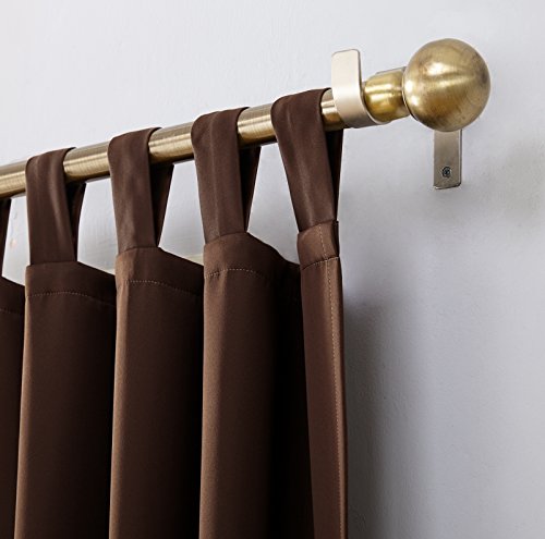 Sun Zero Easton Blackout Energy Effcient Tab Top Curtain Panel 40