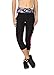 RBX Active Women's Paintbrush Print Capri with Mesh Pink Combo L