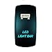 STVMotorsports® Laser Backlit Blue Rocker Switch LED LIGHT BAR 20A 12V On/off LED Light (Blue)