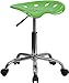 Flash Furniture Taylor Vibrant Spicy Lime Tractor Seat and Chrome Stool