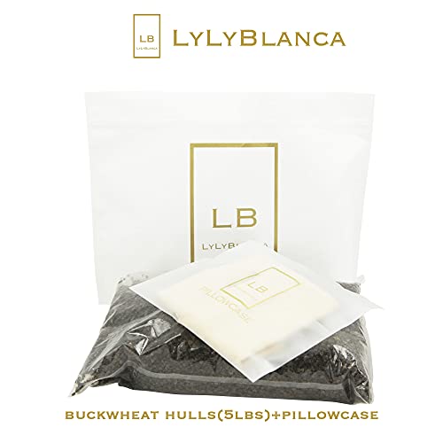 LYLYBLANCA 5lbs Prime Buckwheat Hulls for Buckwheat Pillow Replacement