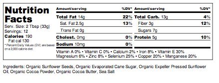 88 Acres, Organic Dark Chocolate Sunflower Seed Butter, 14 Ounce, 2 Pack
