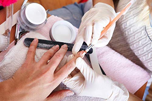 100 Large Size Disposable Vinyl Gloves Powder Free Latex Free Allergy Free Multi-Purpose Heavy Duty Super Strength Cleaning Gloves Food Grade (1 Pack)