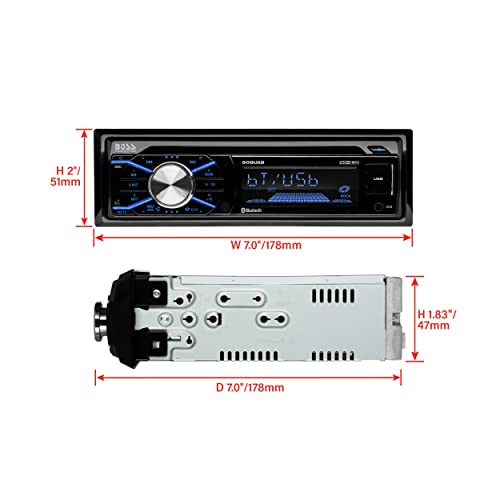 BOSS Audio Systems 508UAB Car Stereo System Single Din, Bluetooth