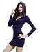 DOUBLJU Basic Buttoned Henley Neck Bodycon Hoodie Dress Stretched Mini Skirts Casual Trendy Dresses for Womens with Plus Size