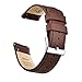 Ritche 20mm Quick Release Classic Vintage Leather Watch Band for Omega x Swatch Moonswatch Compatible with Samsung Gear S2 Watch Brown Genuine Leather Watch Bands for Men