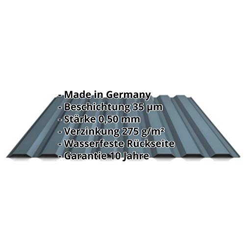 Trapezblech | Profilblech | Wandblech | Profil PS20/1100TW | Material Stahl | Stärke 0,50 mm | Beschichtung 35 µm… – Bild 3