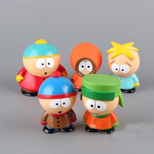 gg 5pcs/set Characters South Park Action 6cm or 2.4" PVC Figures Dolls Kids Gift