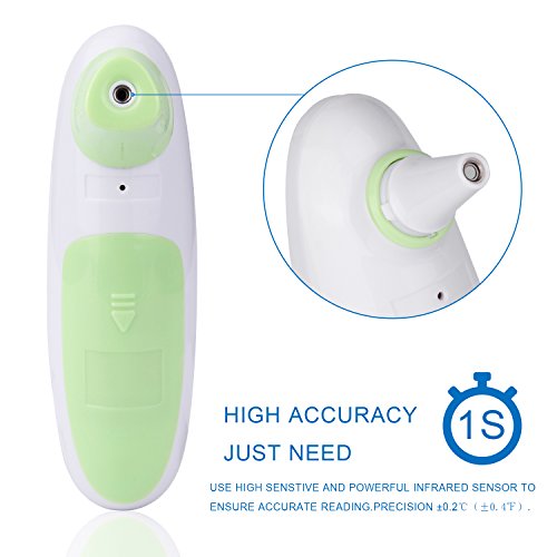 Ear Thermometer with Forehead Function, Targherle Dual Mode Accurate Digital Baby Thermometer with Fever Digital Medical Thermometer for Babies Adult Kids Infant