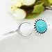 Womens Bracelet, Gillberry Bohemian Silver Alloy Moon Shape Turquoise Ethnic Boho Gypsy Cuff Bangles