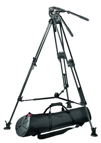 Manfrotto Pro Video Support System w/ 532ART Roadrunner Tripod, 516 Pro Video Head,  Half Ball, and MBAG100P Padded Tripod Case