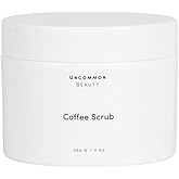Uncommon Beauty Coffee Scrub - Exfoliating and Hydrating Body Scrub - Dry Scrub with Coconut Oil and Cocoa Butter - All Skin Types, Vegan, Cruelty Free, Synthetic Fragrance Free, 9 OZ