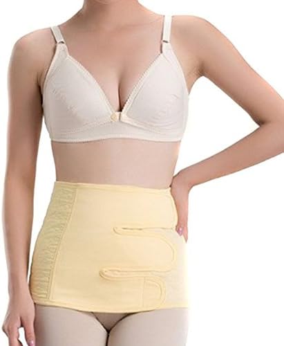 MERSUII Women Cotton Breathable Women Cotton Breathable Cesarean Postpartum Postnatal Pregnancy Abdominal Binder Belly Tummy Support Girdle Band Belt for Waist Slimming Shaper Wrapper Abdomen Support ,M