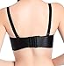 AooToo Womens Wireless Push Up Bras Seamless Comfort Deep-V Sexy Padded(Black, 30A)