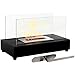 Regal Flame Avon Ventless Indoor Outdoor Fire Pit Tabletop Portable Fire Bowl Pot Bio Ethanol Fireplace in Black - Realistic Clean Burning Like Gel Fireplaces, or Propane Firepits