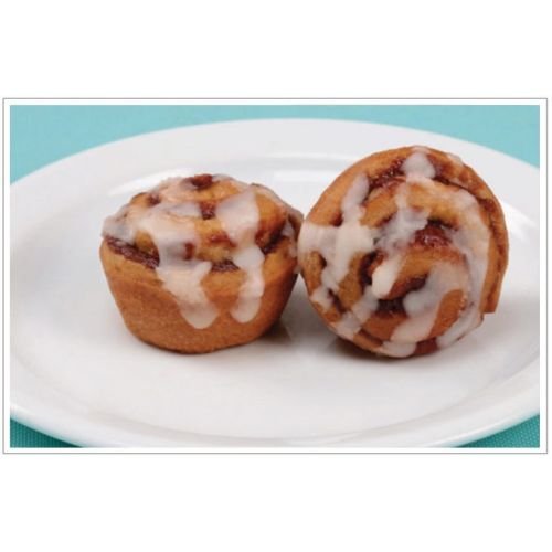 Two Bite Drizzled Cinnamon Rolls, 1.54 Pound -- 6 per case.