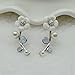Ear Crawler Earrings Climbers Pearl Flower Ear Cuff Pin Vine Wrap Stud Crystal Rhinestone Clip On Jewelry Silver Plated
