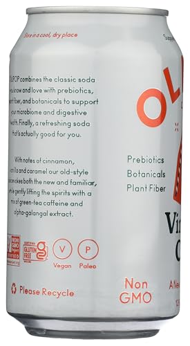 OLIPOP VINTAGE COLA PREBIOTIC SODA SGL, 12 FZ
