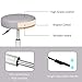 UREST Rolling Stool Adjustable Stool Massage Stool Swivel Office Desk Stool Chair with Wheels for Home,Office,Spa,Shop,Vanity in Grey