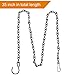 Outus 4 Pack 35 Inch Black Hanging Chain for Bird Feeders, Planters, Lanterns, Wind Chimes, Decorative Ornaments and Birdbaths Basket Extender Chain Outdoor Indoor