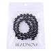 BEADNOVA 4mm AAA Black Smooth Polish Onyx Agate Round Loose Beads For Jewelry Making (98-100pcs)