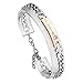 PiercingJ Stainless Steel CZ Love for Men Women Couple Bracelet Link Chain Wrist Bangles Gift Set for Lover