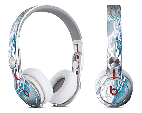Marble Pattern Design Skinz Premium Full-Body Cover Wrap Decal Skin-Kit for the Beats by Dre Solo 2 (Wired) - Mixtured Blue 57 Textured Marble