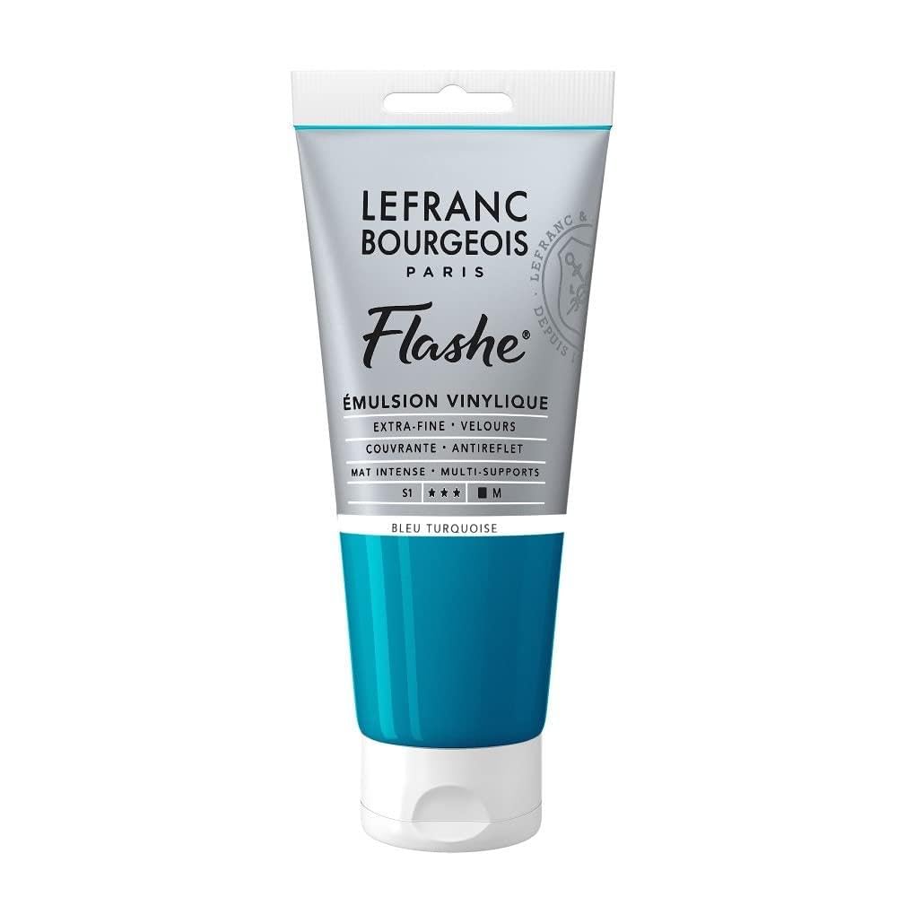 Photo 1 of Lefranc Bourgeois Flashe Vinyl Paint, 80ml (2.7-oz) Tube, Turquoise Blue