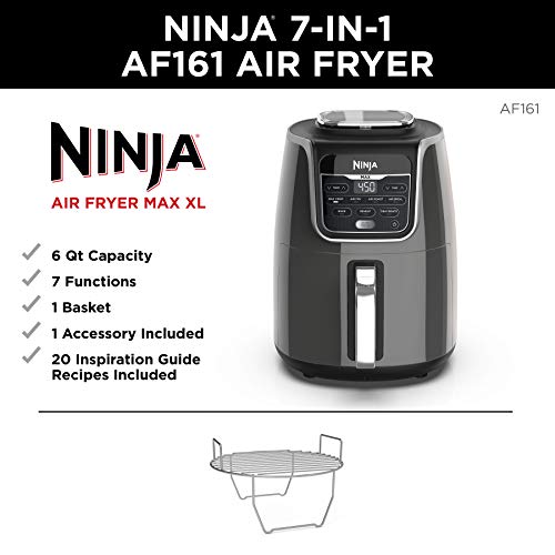 Ninja AF161 Max XL Air Fryer, 5.5 Quart, Grey Amazon.ca Home & Kitchen