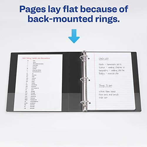 Avery Durable View 3 Ring Binder, 11/2 Inch Slant Rings, 4 Black Binders (05738) Pricepulse