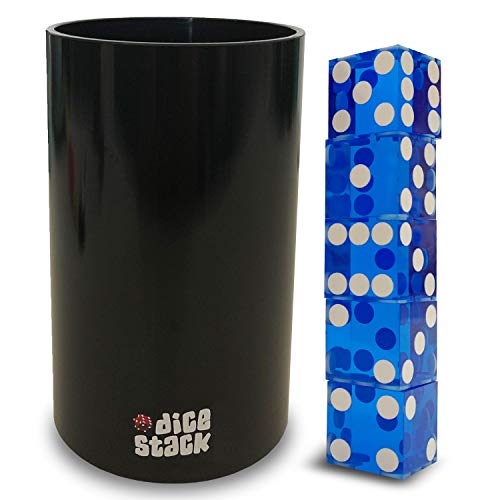 Dice Stacking PRO Cup Set Professional Straight Cups with 5 Razor