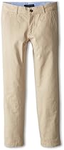 Tommy Hilfiger Big Boys' Academy Chino Pant, Travel Khaki, 10