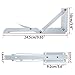 Sumnacon Sturdy Folding Shelf Brackets - Heavy Duty White Metal Triangle Table Bench Folding Shelf Bracket 10 Inch, 2 Pcs Folding Shelf Hinge Wall Mounted, Max Load 132lb